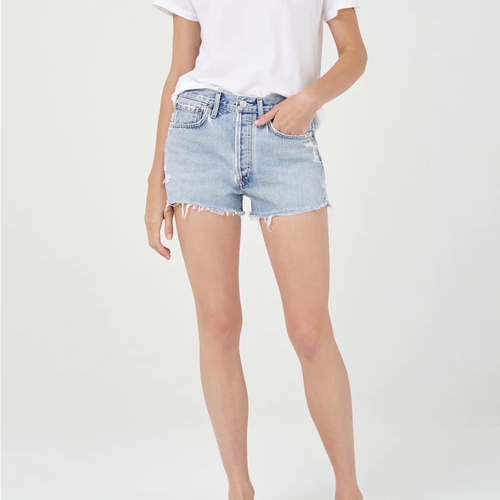 AGOLDE PARKER VINTAGE CUT OFF JEAN SHORTS